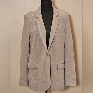 [EXPRESS] NWOT Gray Knit BlazerJacket Single Button Long Sleeve Stretch 《L》